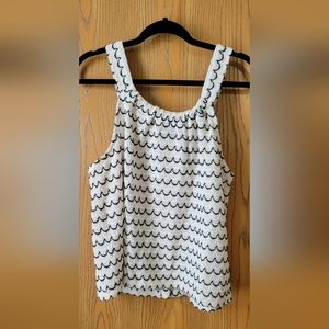 Made well black and white textured tank